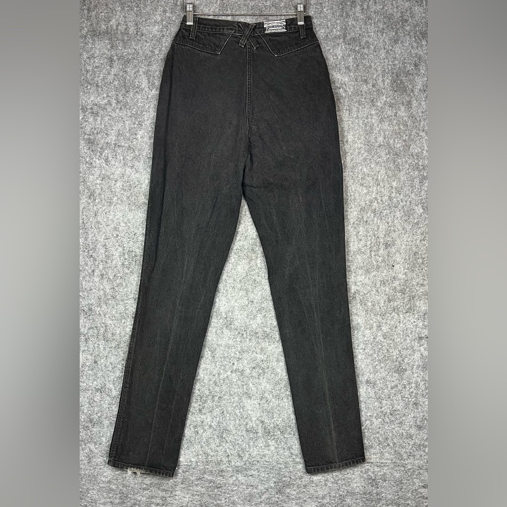 Vintage Rocky Mountain Jeans Womens 9/10x36 Black High Rise Western Denim - Picture 4 of 11